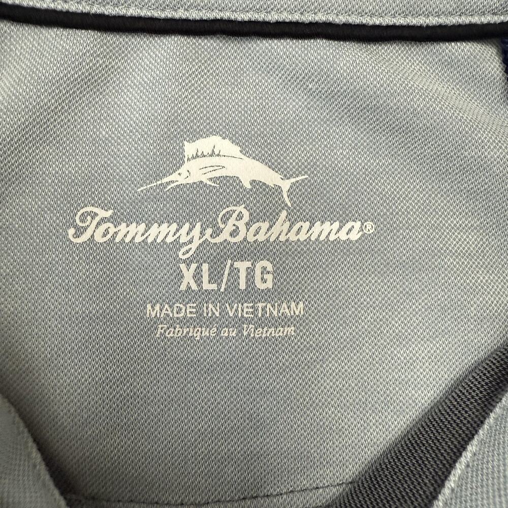 Tommy Bahama Polo Shirt Mens XL Gray TENCEL Lyocell Blend Short Sleeve Casual - Picture 3 of 9